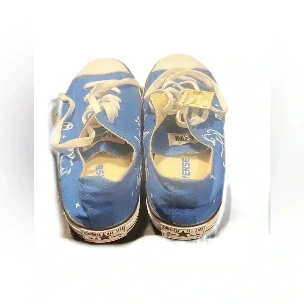 NWT converse all star unisex low horoscope baby  blue casual sneakers M8.5/W10.5 - Picture 4 of 6